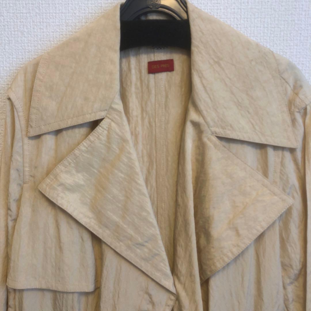 DES PRES スプリングコート　シワ加工