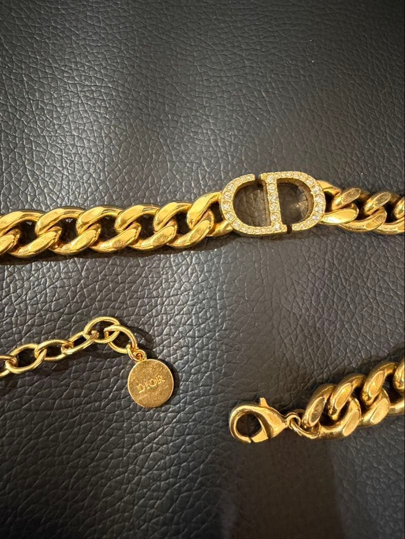 DIOR ディオール CDロゴ ネックレス ゴールド 正規品