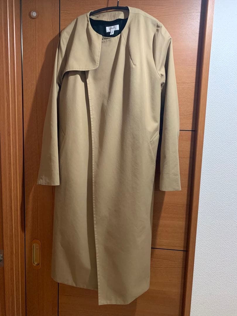 ハイク　ノーカラートレンチコート