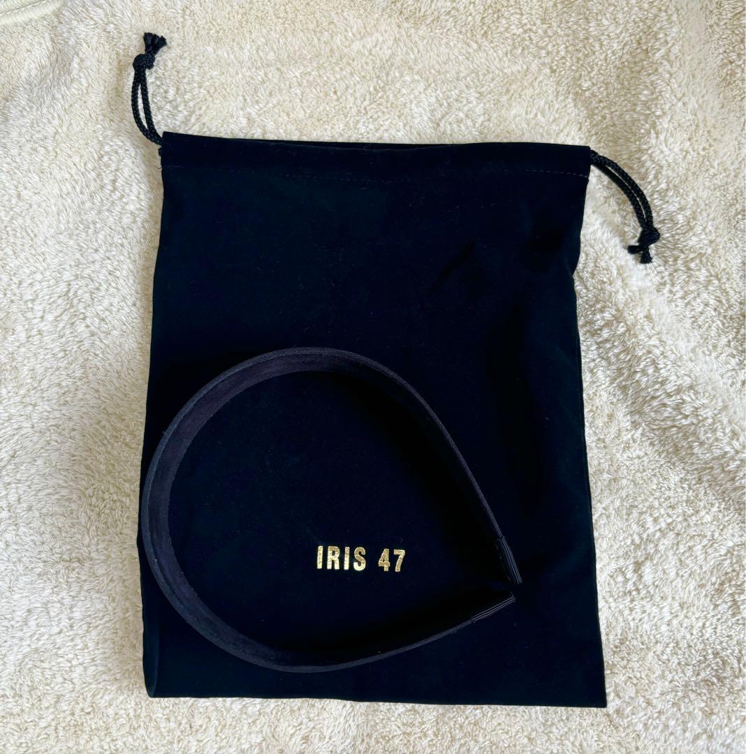 【新品未使用】IRIS 47 黒 ヘアバンド ポリエステル　収納袋付き