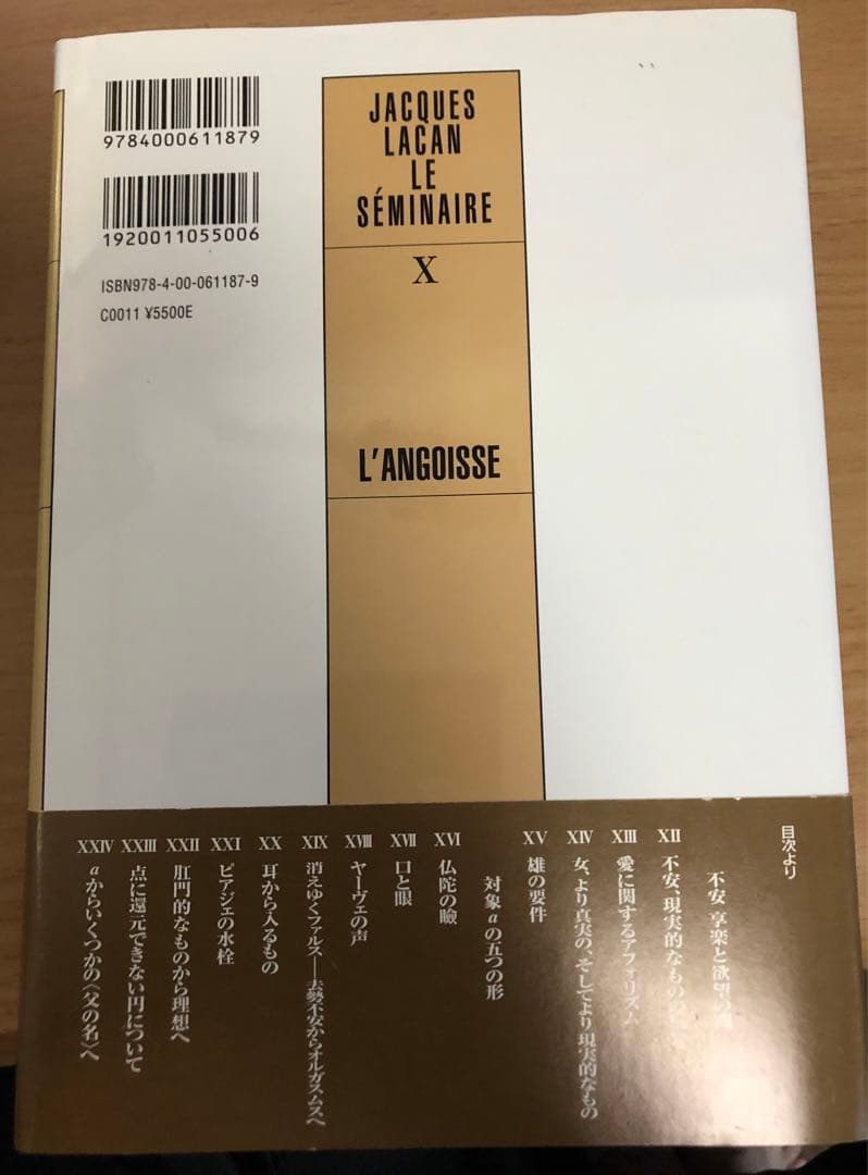ジャック・ラカン『不安』上・下 2冊セット セミネール 第10巻