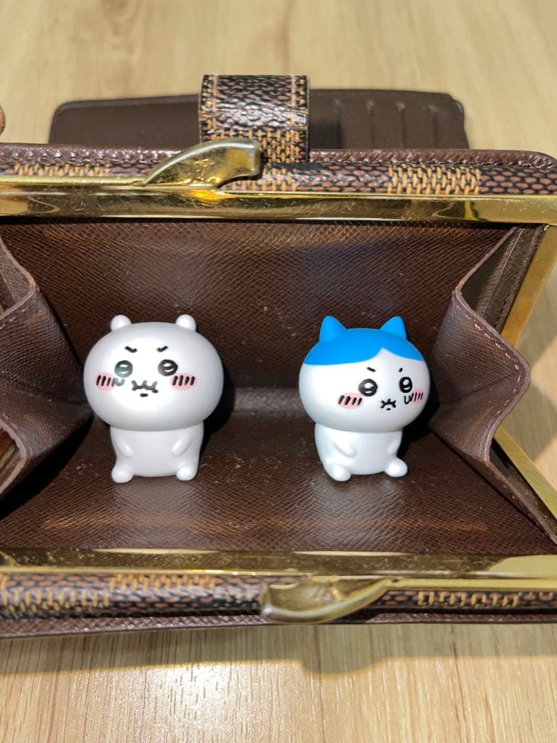 ルイヴィトン　ダミエ　二つ折り　がま口　財布