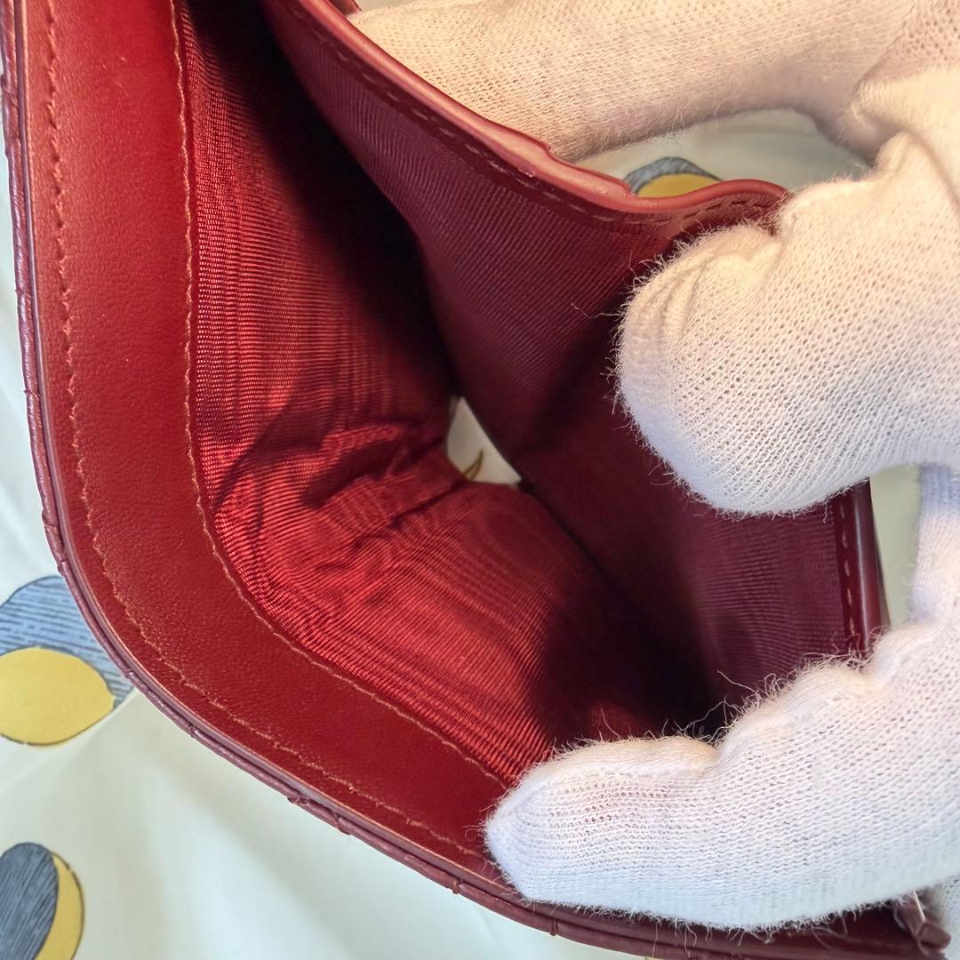 美品⭐︎Dior Caro Dahlia ウォレット　カナージュ カーフスキン