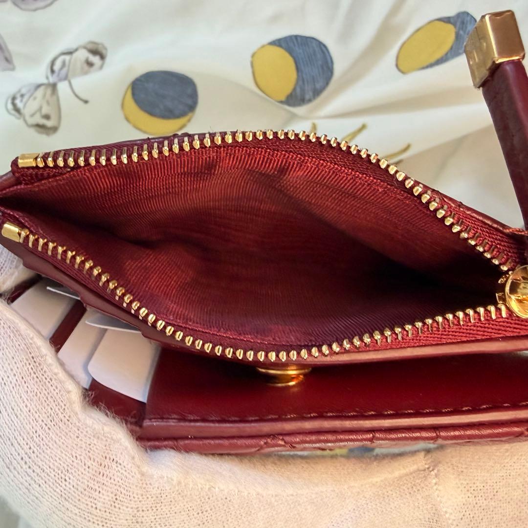 美品⭐︎Dior Caro Dahlia ウォレット　カナージュ カーフスキン