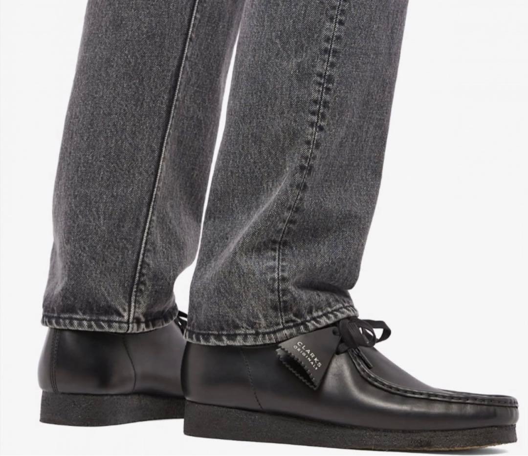 Clarks Wallabee メンズ ワラビー ブラックレザー 表革