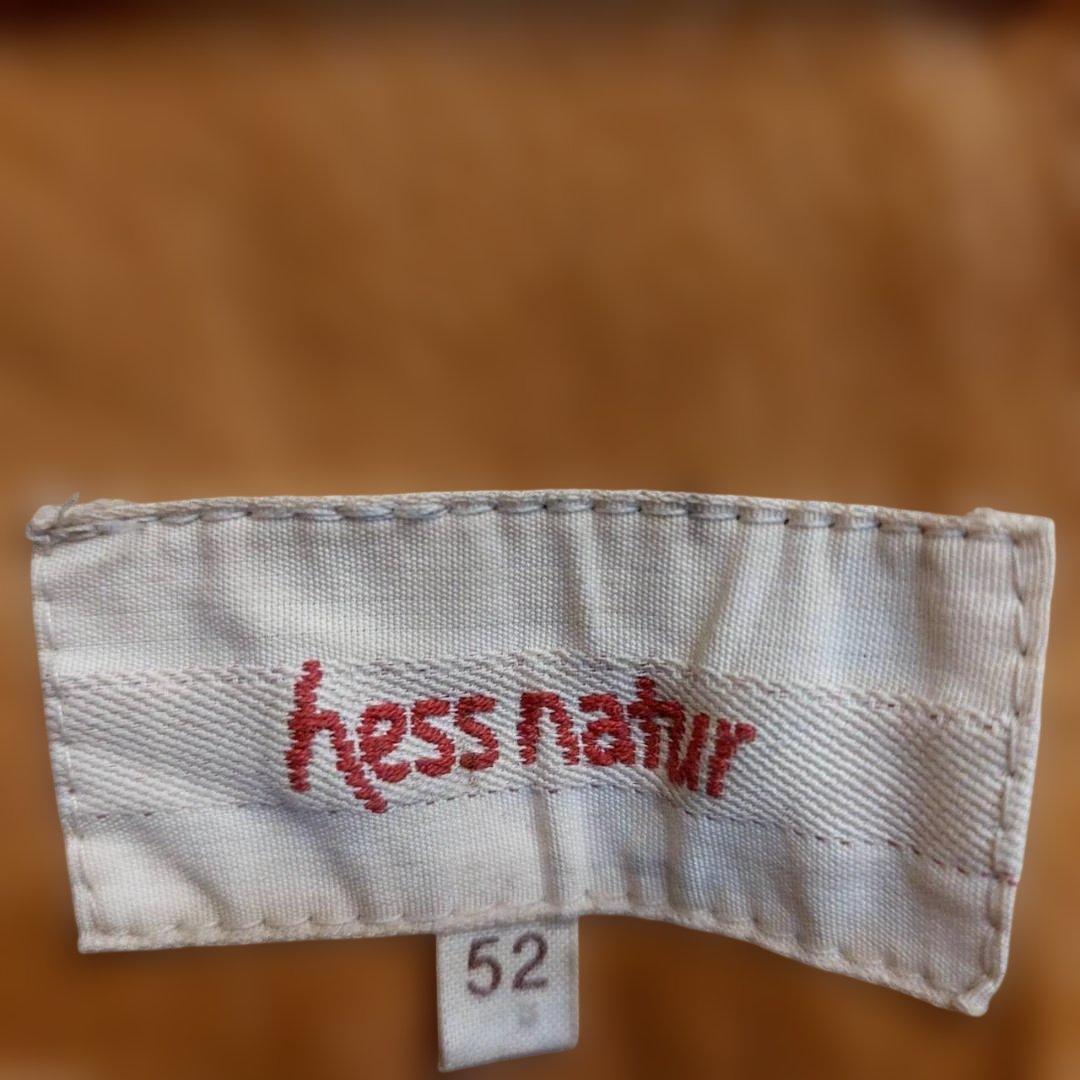hess natur レザー ベスト 52 イエロー