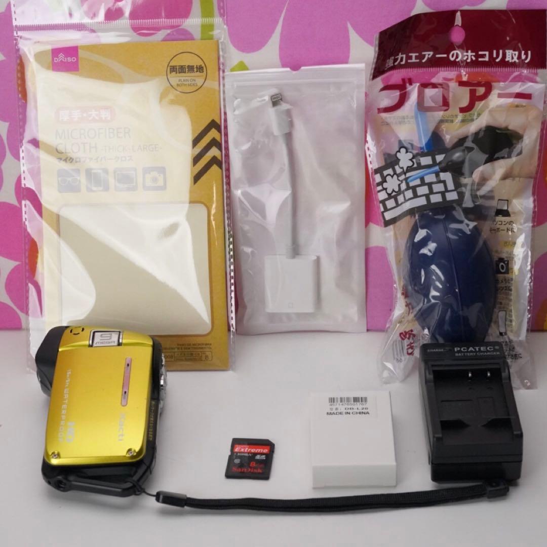 入学式や雪遊び、海に❤️防水HDビデオ❤️iPhoneに転送OK❤️DMX-CA9
