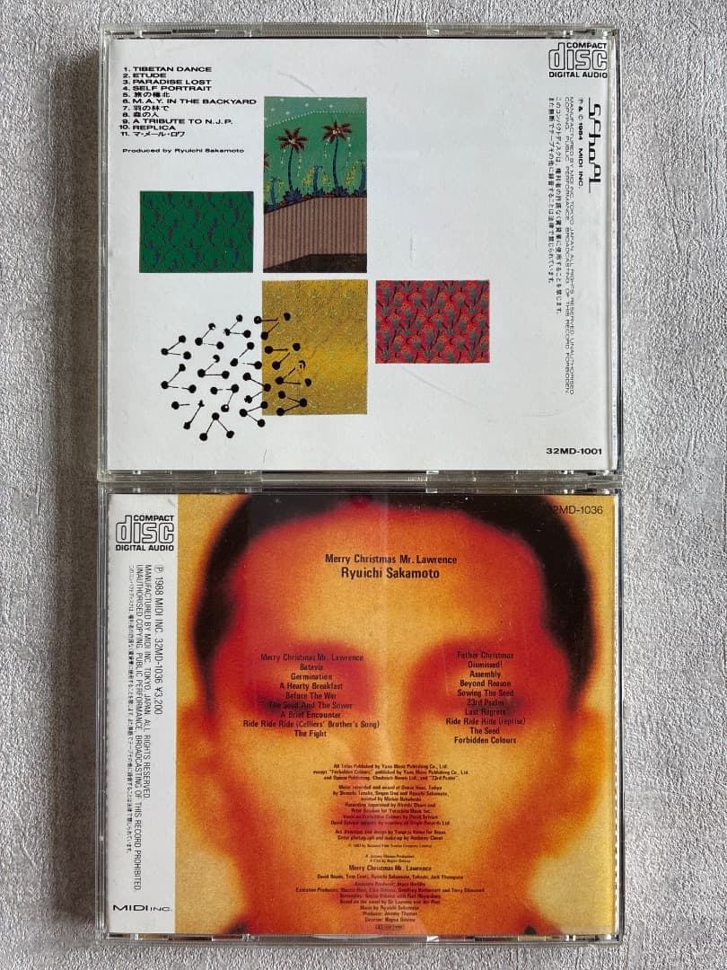 坂本龍一CD2枚『音楽図鑑』『Merry Christmas Mr Lauren