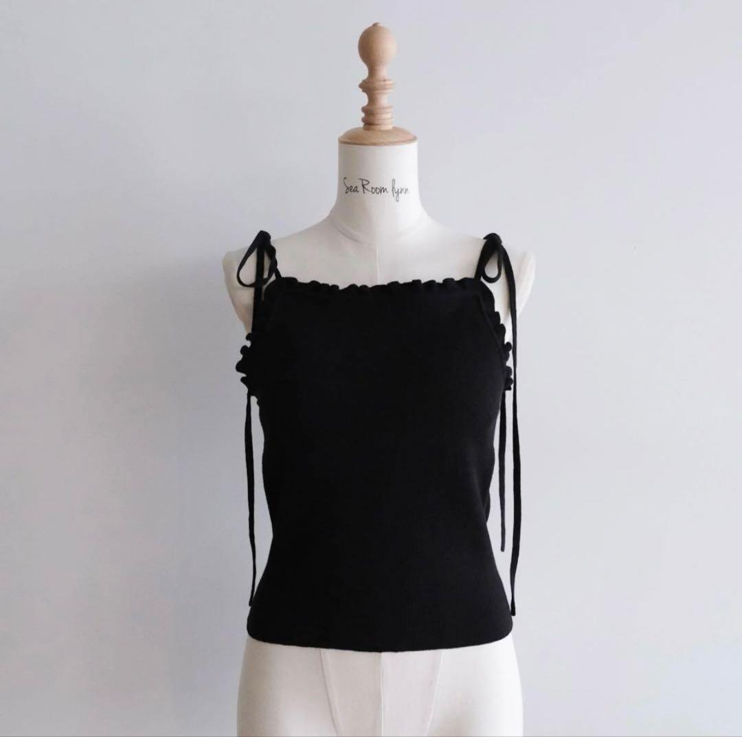 searoomlynn Frill Ribbon Back Uキャミ