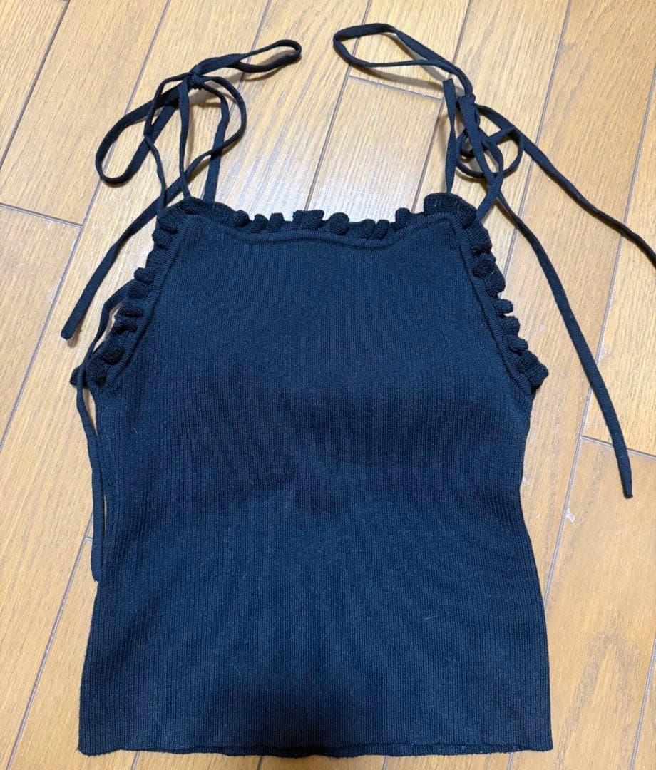 searoomlynn Frill Ribbon Back Uキャミ