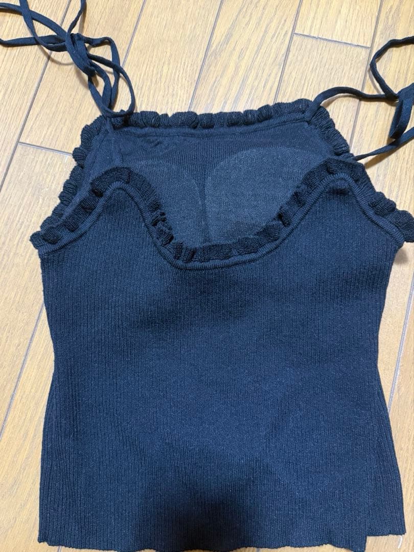 searoomlynn Frill Ribbon Back Uキャミ