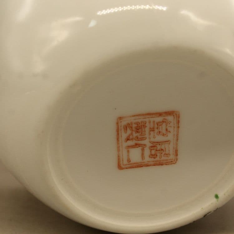 パステル寿桃の水缶 水洗い 景徳鎮 陶磁器 装飾品 工芸品美術品 置物