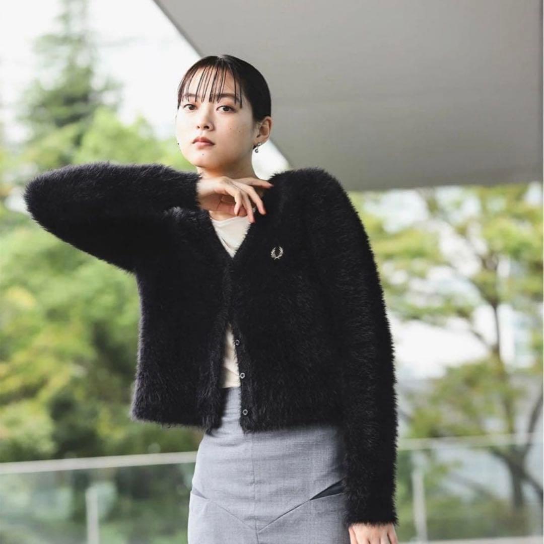 FRED PERRY×BEAMS シャギーカーディガン　新品未使用