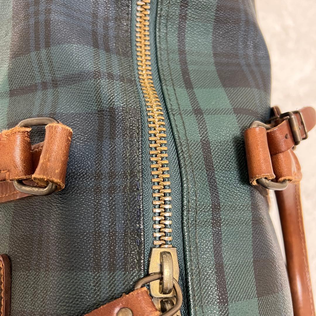 POLO RALPH LAUREN ボストンバッグ 大　ブラックウォッチ　南京錠