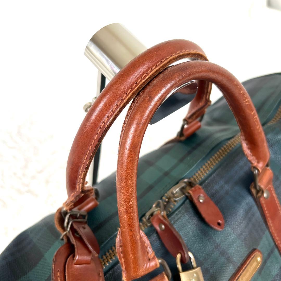 POLO RALPH LAUREN ボストンバッグ 大　ブラックウォッチ　南京錠