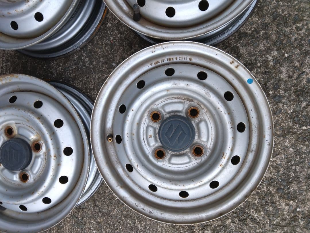 ヤ*ィ様 スズキ純正12インチ スチールホイール 4個セット