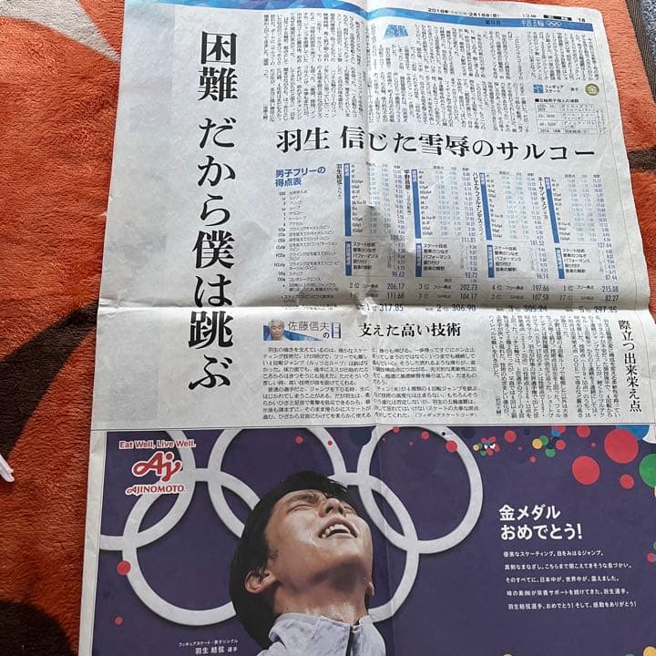羽生結弦　平昌オリンピック