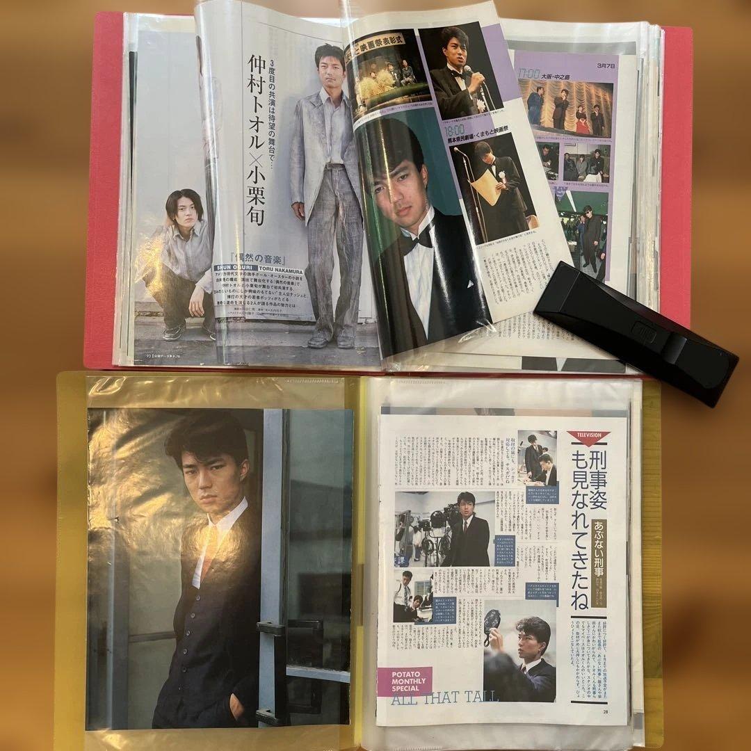 仲村トオル　切り抜き　大量　⭐︎４０ページ、60ページ　ファイル⭐︎両面　合計2冊②