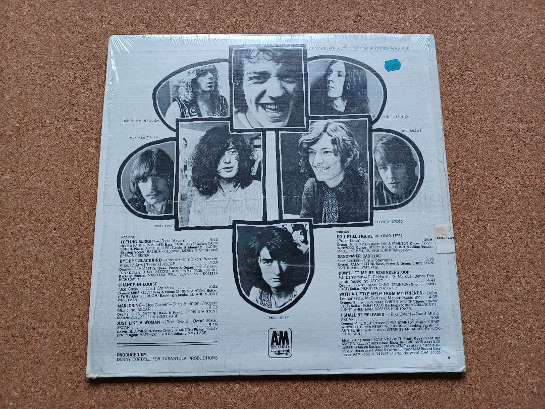 レコード　ジョー　コッカー ／WITH A LITTLE HELP FROM …
