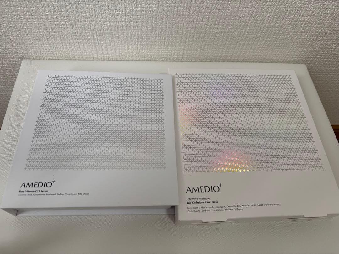 AMEDIO バイオセルロース ピュアマスク ＆ ピュアビタミンC13セラム