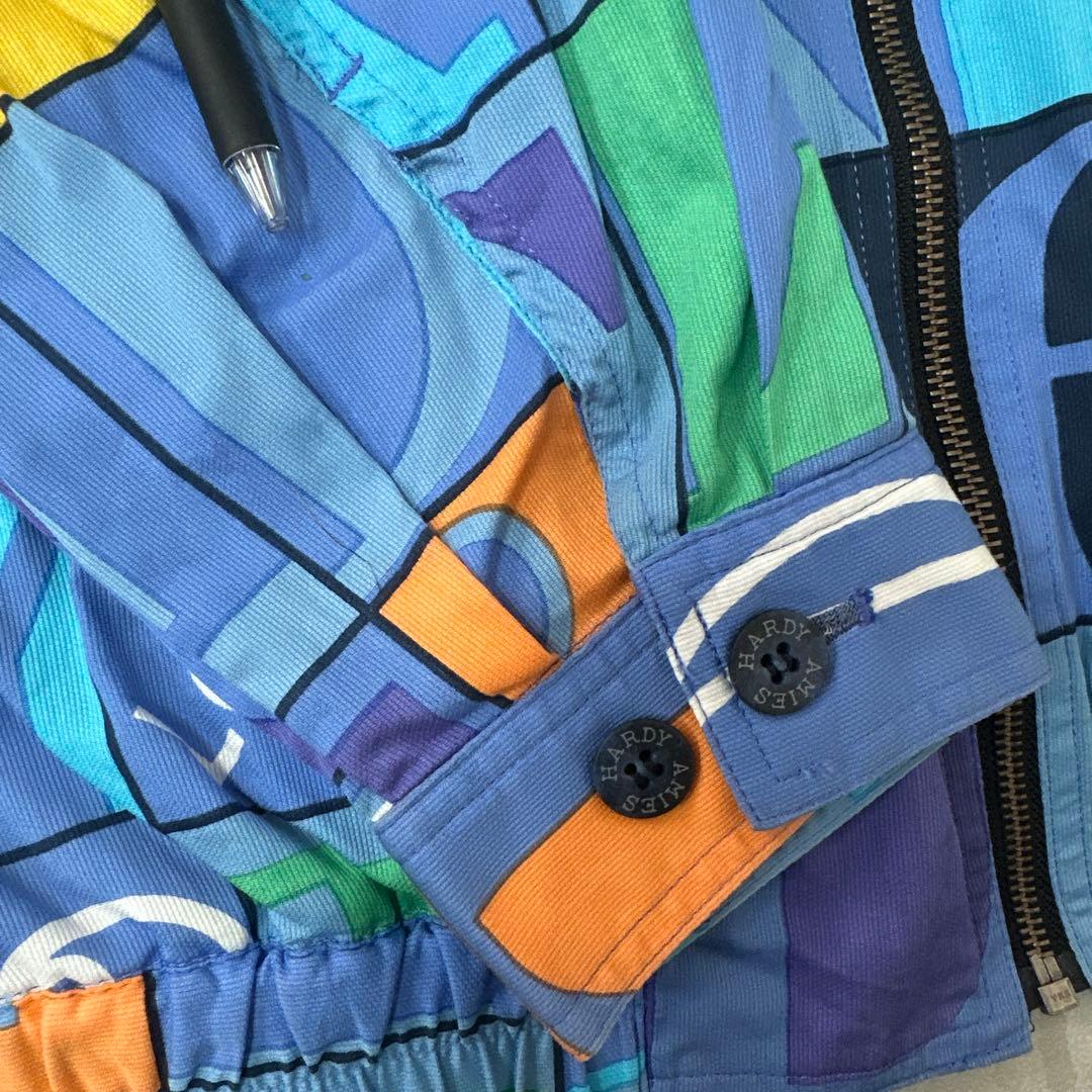 値下げ ハーディエイミス HARDY AMIES 総柄 ジャケット ジャンパー