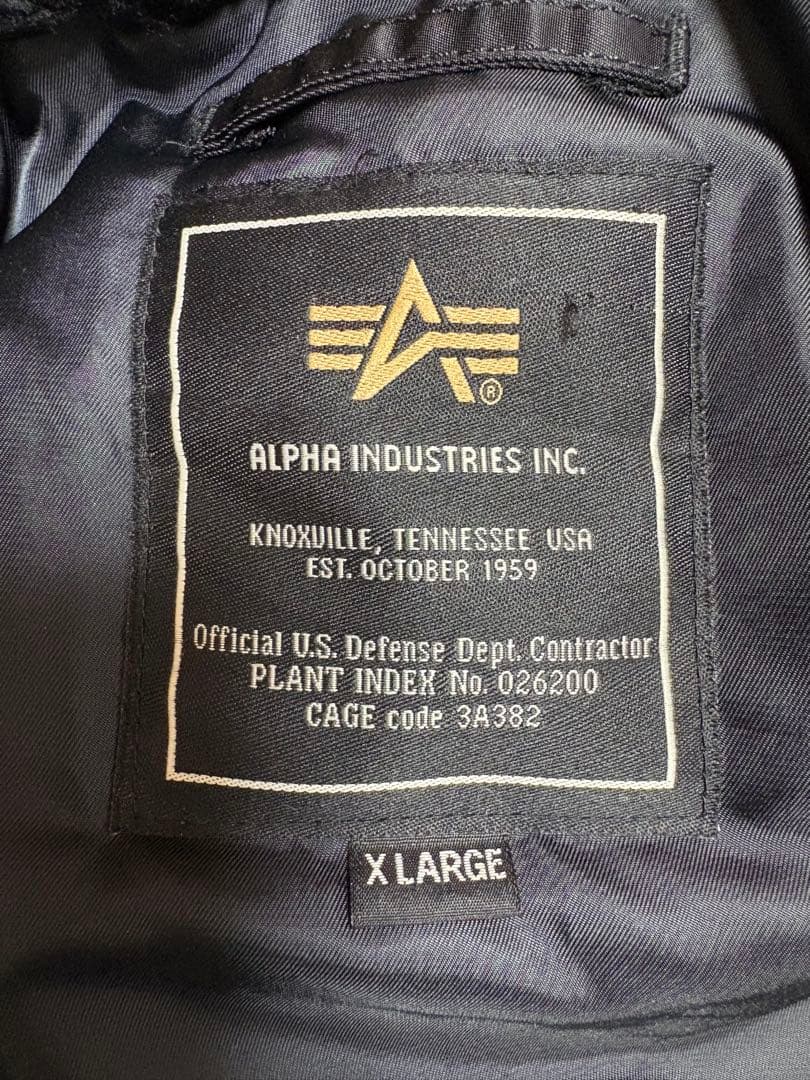 お値引き中❕Alpha Industries ブラック モッズコート XL