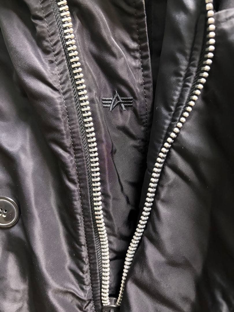 お値引き中❕Alpha Industries ブラック モッズコート XL