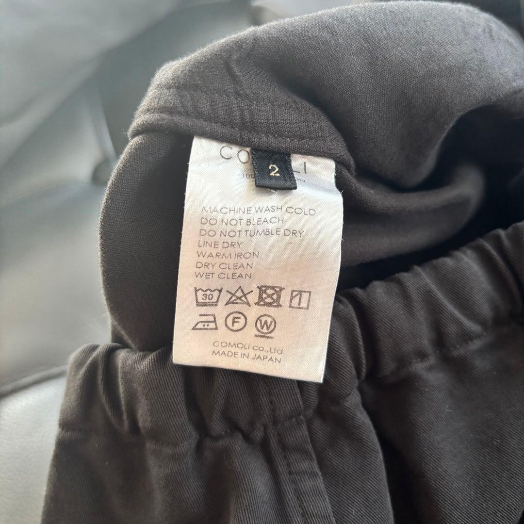 COMOLI 製品染 ジャケット パンツ セットアップ size2 ブラック