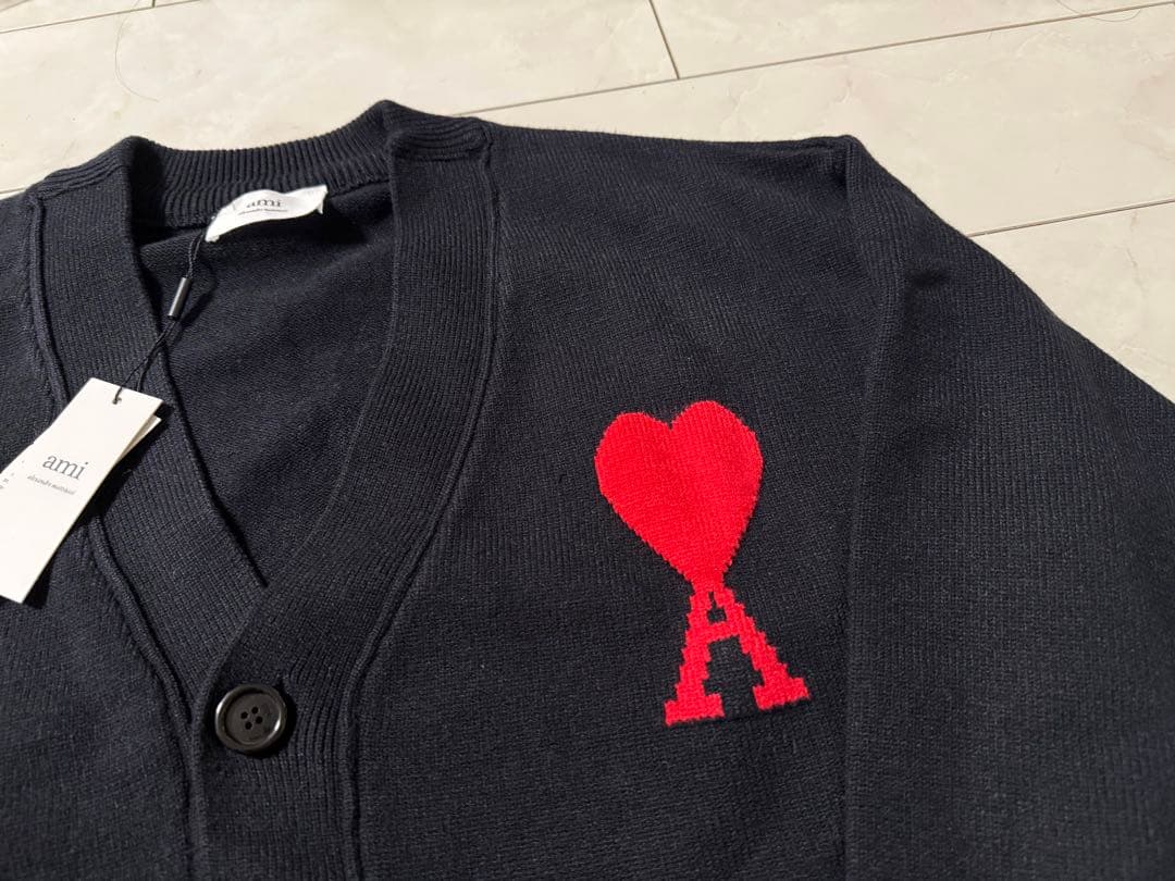 AMI PARIS カーディガン 黒　L