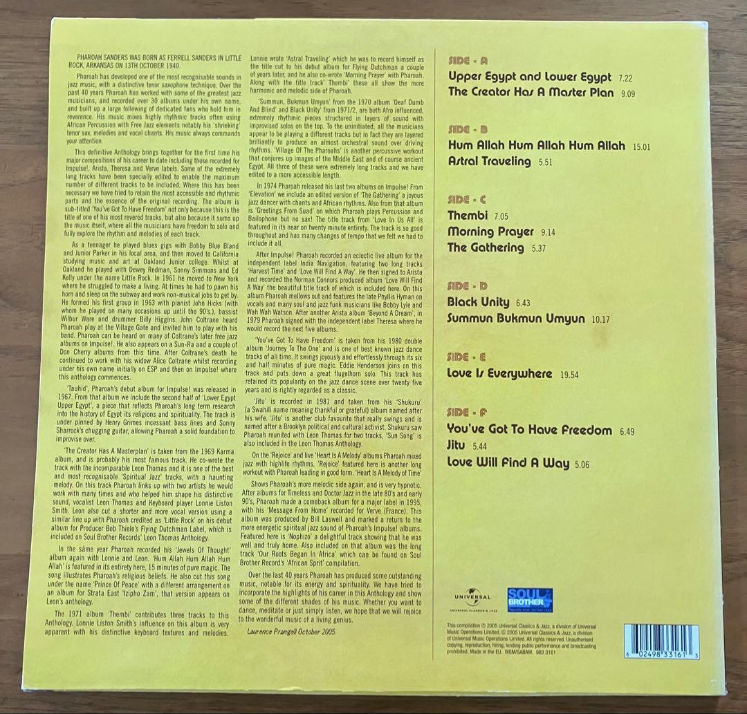 Pharoah Sanders / Anthology レコード