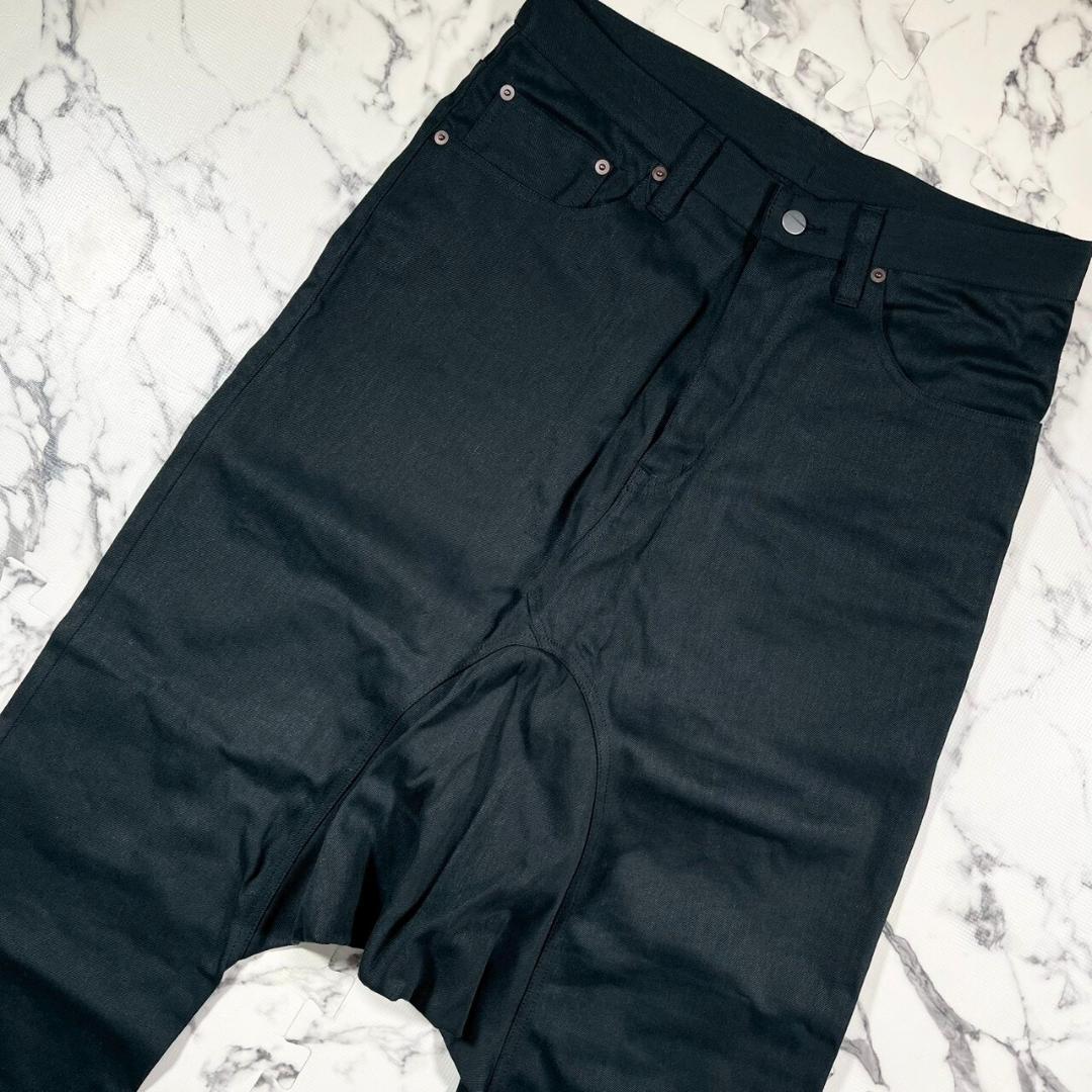 ✨極美品✨MB サルエル デニム パンツ インディゴ ブラック 黒 コットン M