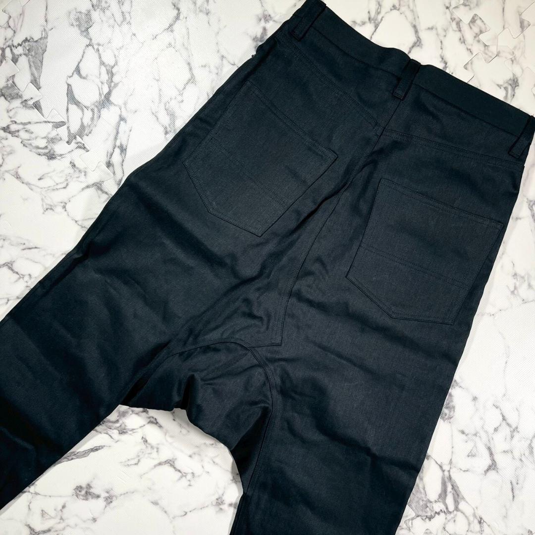 ✨極美品✨MB サルエル デニム パンツ インディゴ ブラック 黒 コットン M