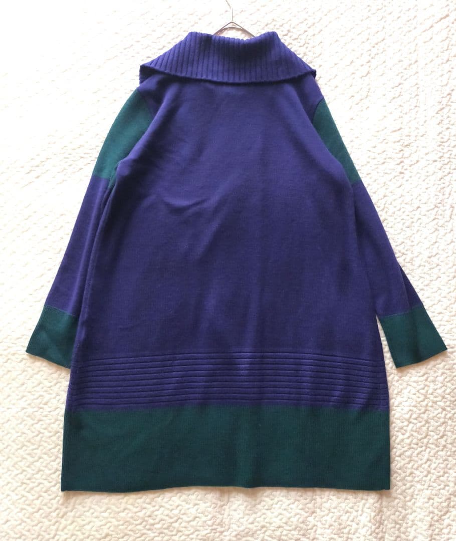 美品 HIROKO BIS ヒロコビス ニット ロング カーディガン 11号
