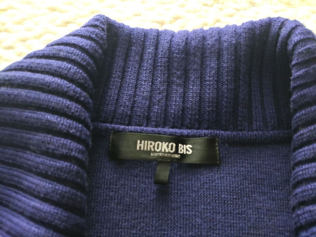 美品 HIROKO BIS ヒロコビス ニット ロング カーディガン 11号