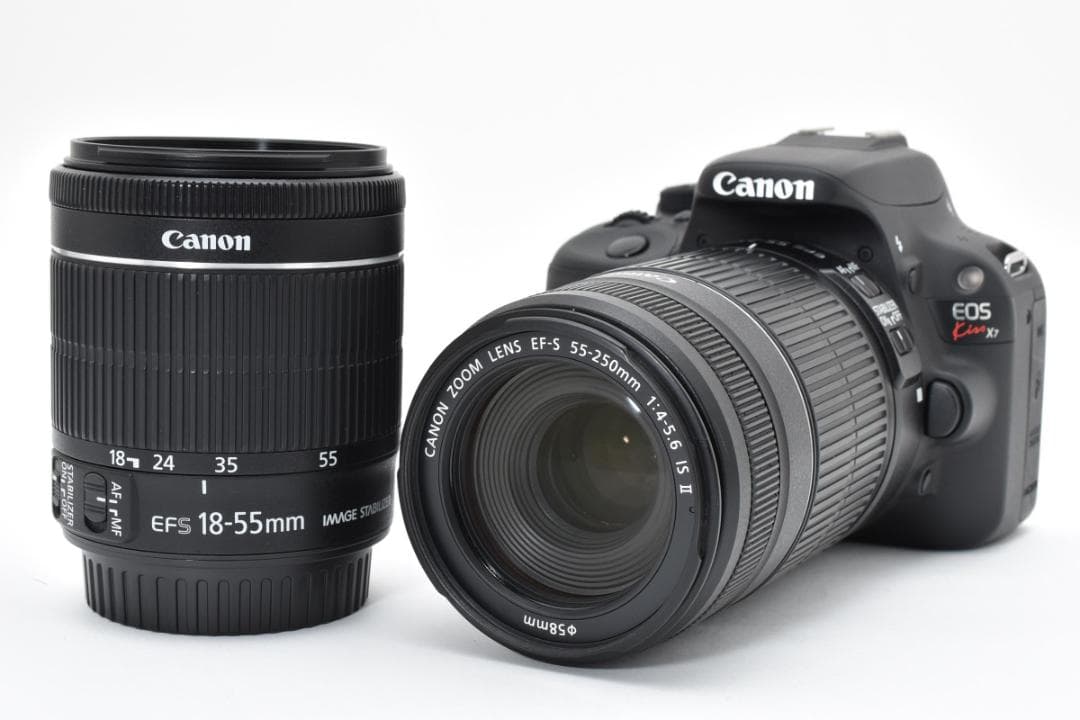 極上品❤️ショット数2198回✨Canon EOS Kiss X7 ダブルレンズ