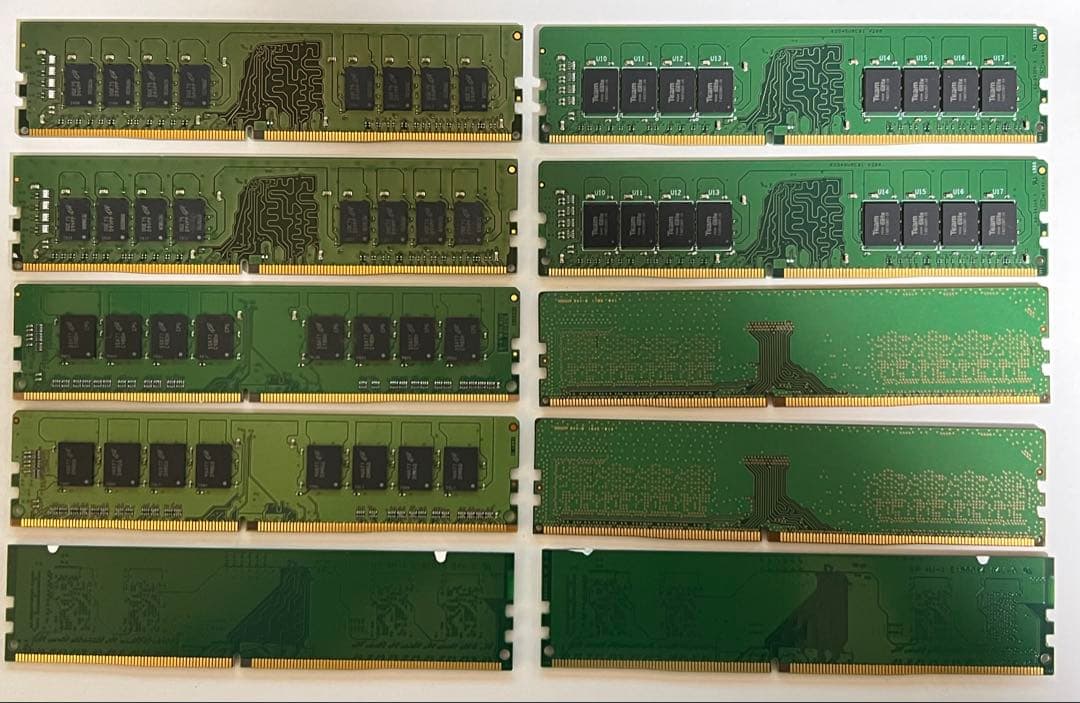 DDR4 デスクトップ用メモリ10枚セット 16GB2枚+8GB6枚+4GB2枚