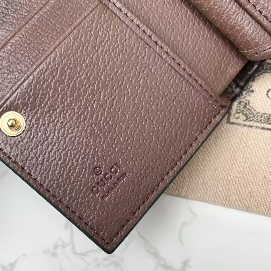 GUCCI GGモノグラム 二つ折り財布