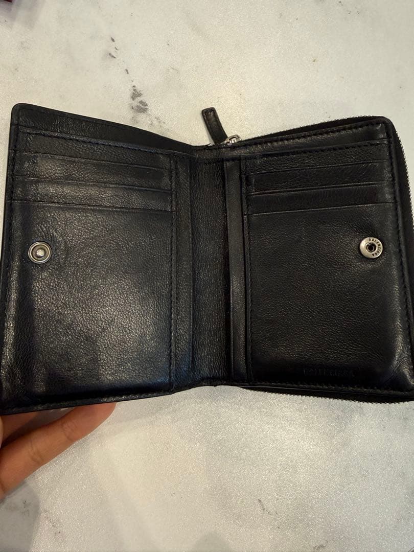 BALENCIAGA ブラック 二つ折り財布
