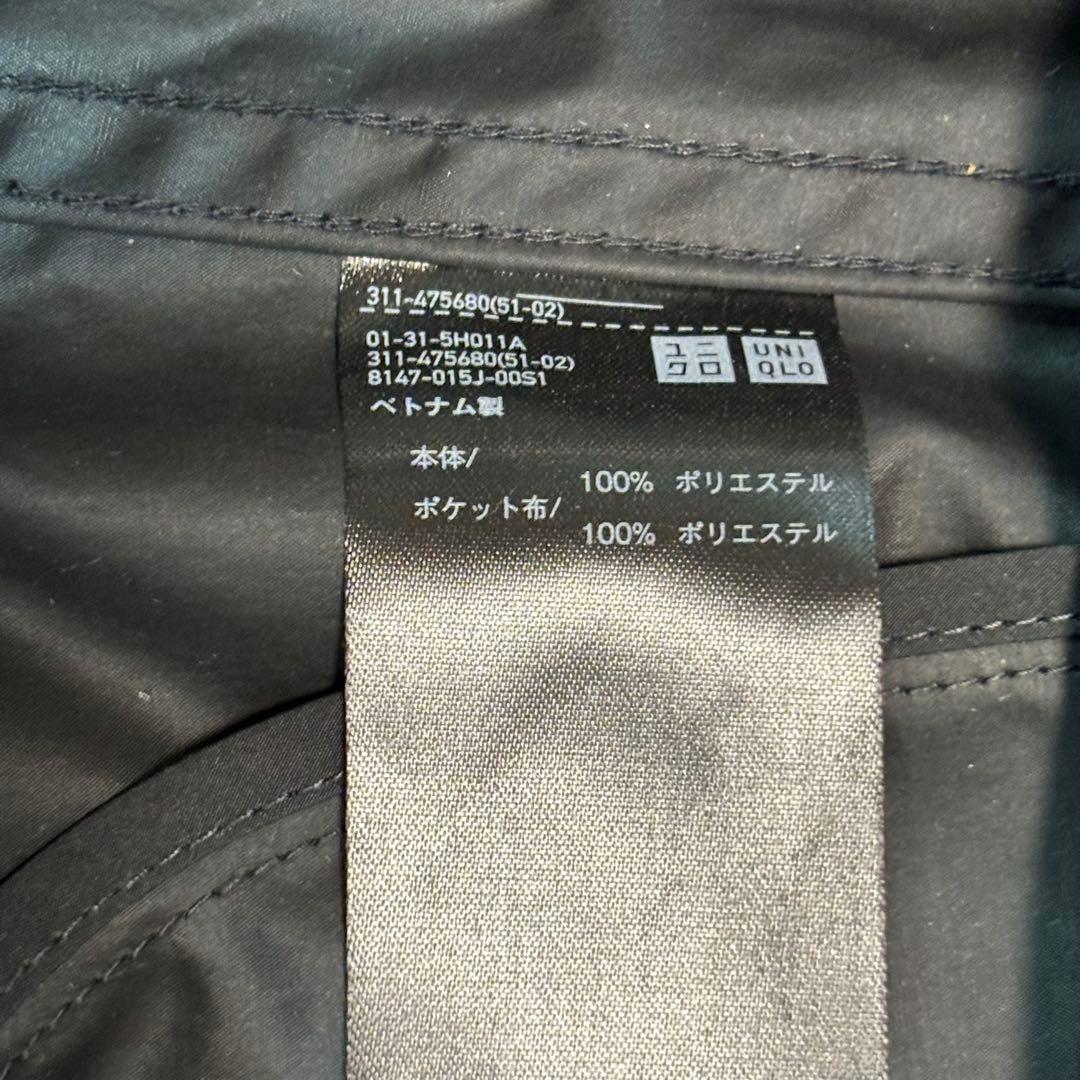 ユニクロ ウィンドプルーフ2WAYコートブラック Sサイズ