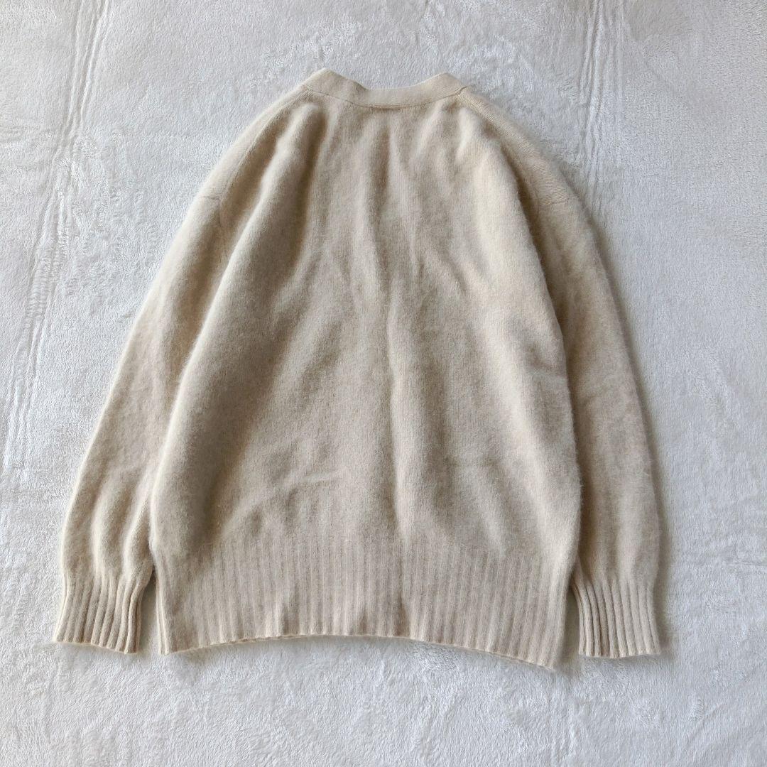 極美品 Spick&Span ファーニットロングカーディガン ベージュ