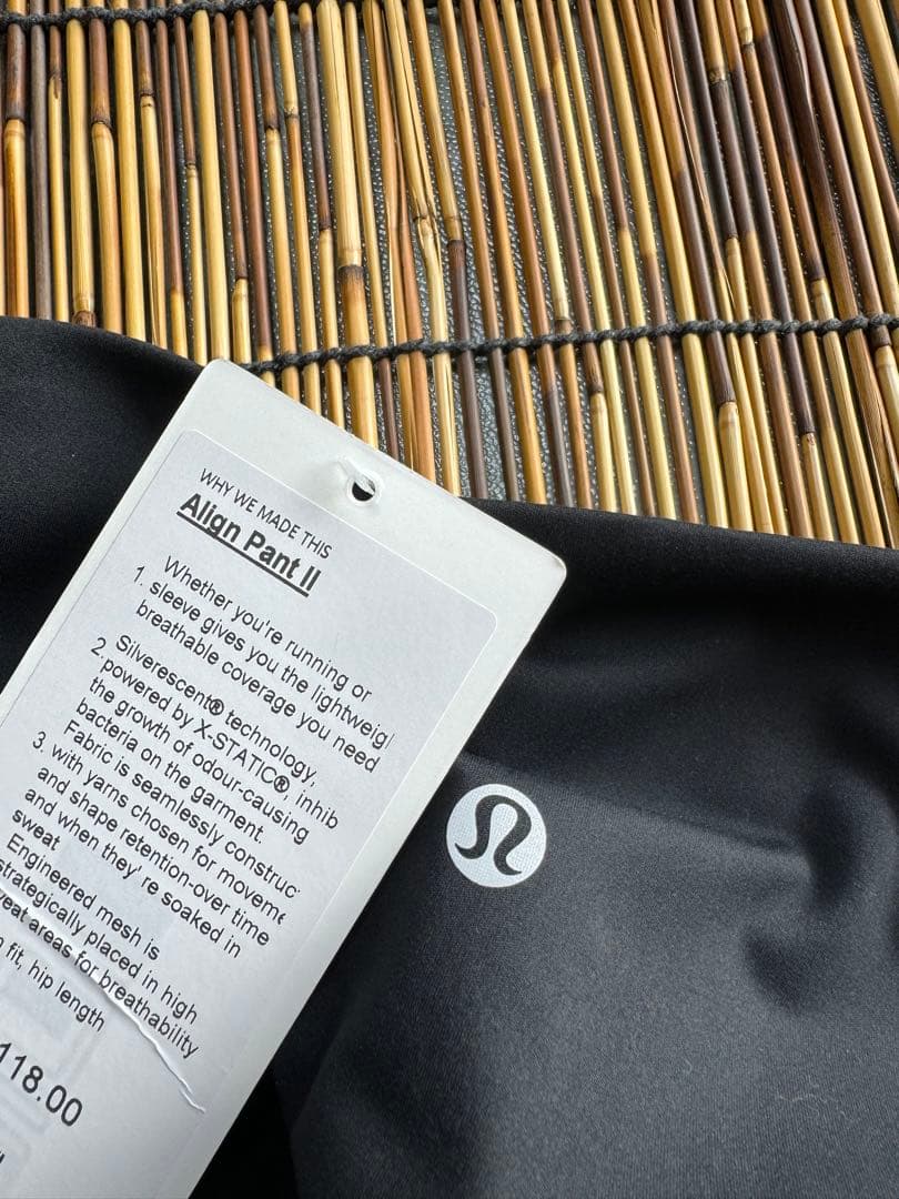 Lululemon 黒 ハイウエスト ヨガパンツ