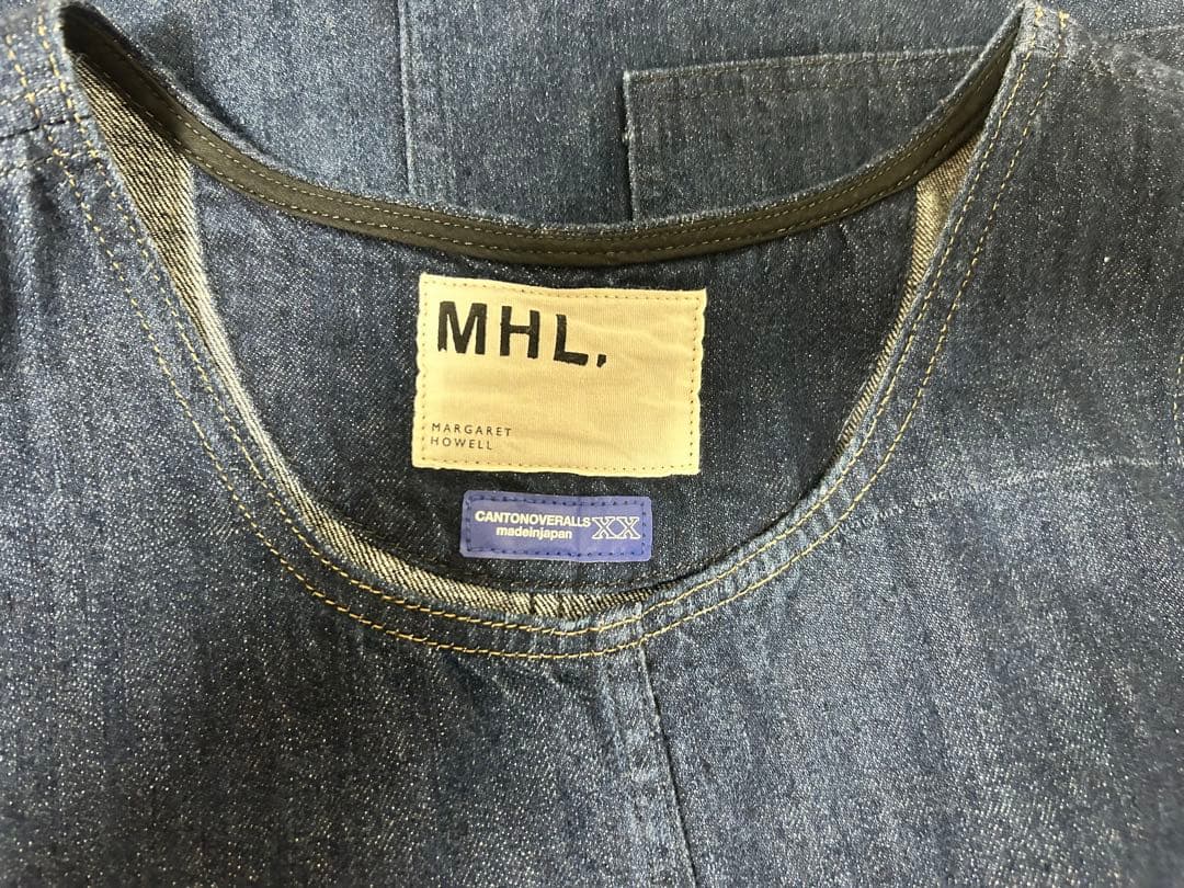 MHL. エムエイチエル　デニム　ジャンパースカート