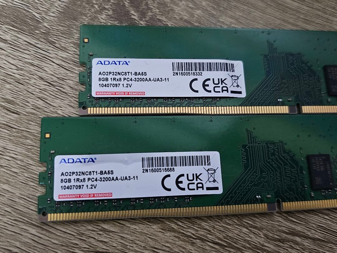 ADATA DDR4 3200 8GB ×2 計 16GB