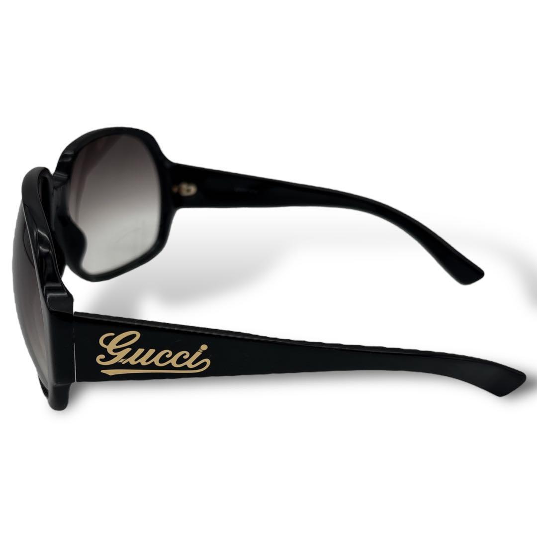 最終値下 GUCCI archive sunglasses BLACK logo