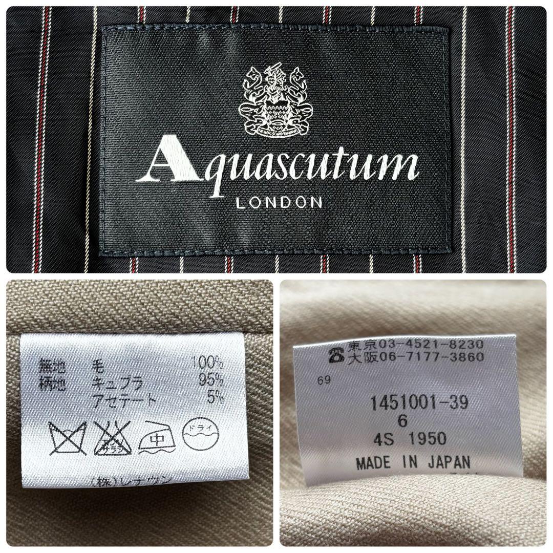 美品✨Aquascutum トレンチコート　ライナー　ネイビー　サイズ6