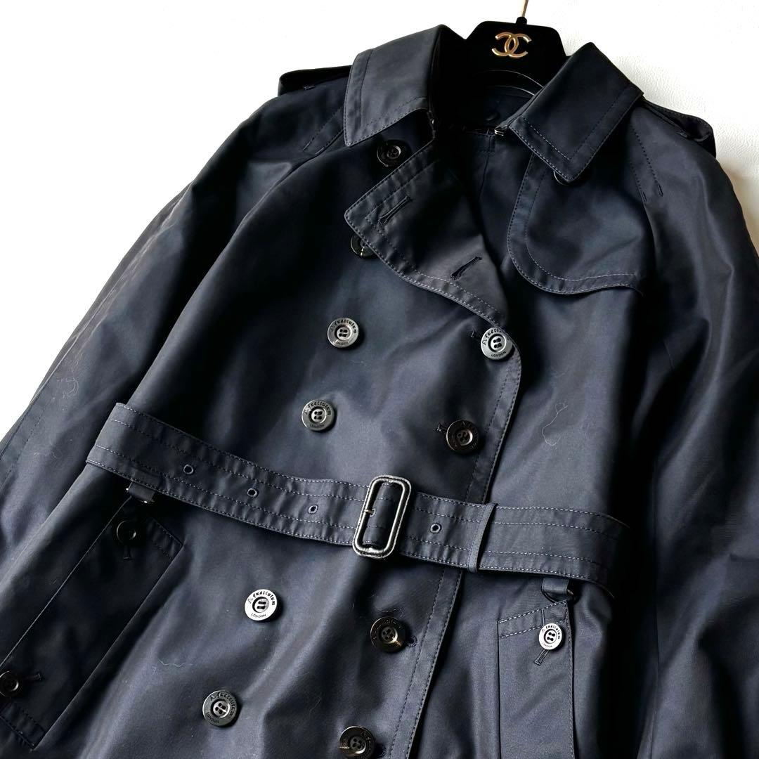 美品✨Aquascutum トレンチコート　ライナー　ネイビー　サイズ6
