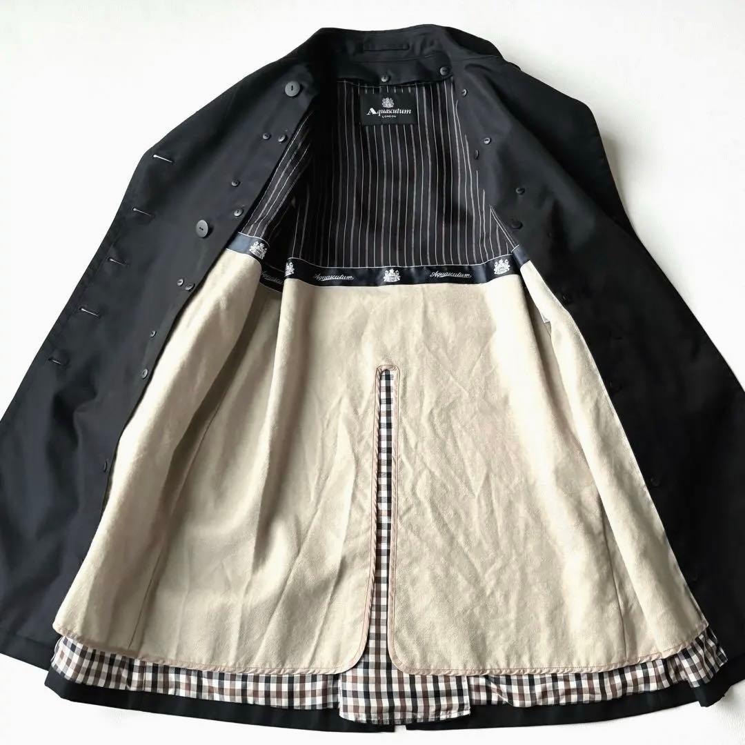 美品✨Aquascutum トレンチコート　ライナー　ネイビー　サイズ6