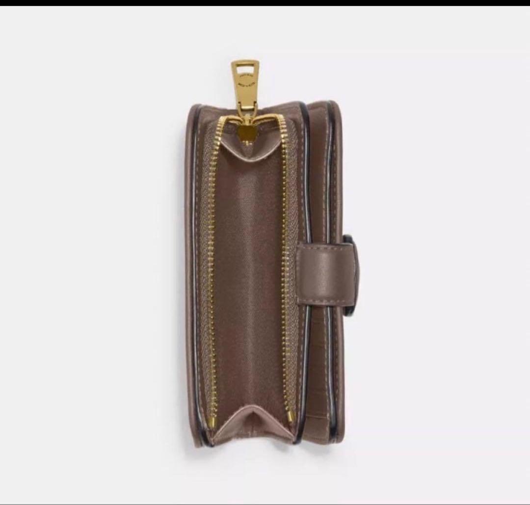 COACHコーチ高級スムースレザータビーミディアム二つ折り財布