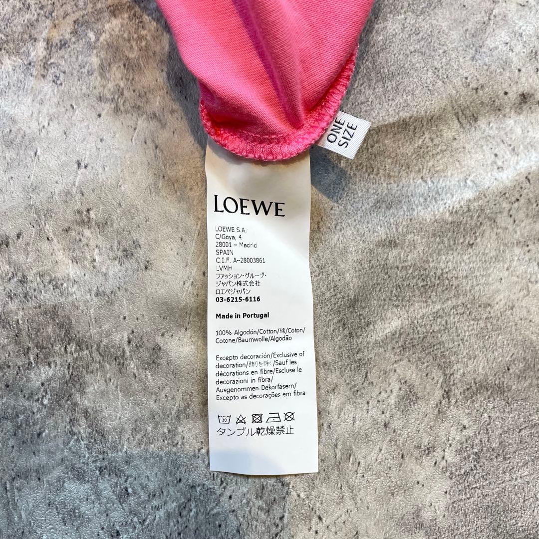 LOEWE ロエベ グラフィックプリント Tシャツ ピンク メンズ（ワンサイズ）