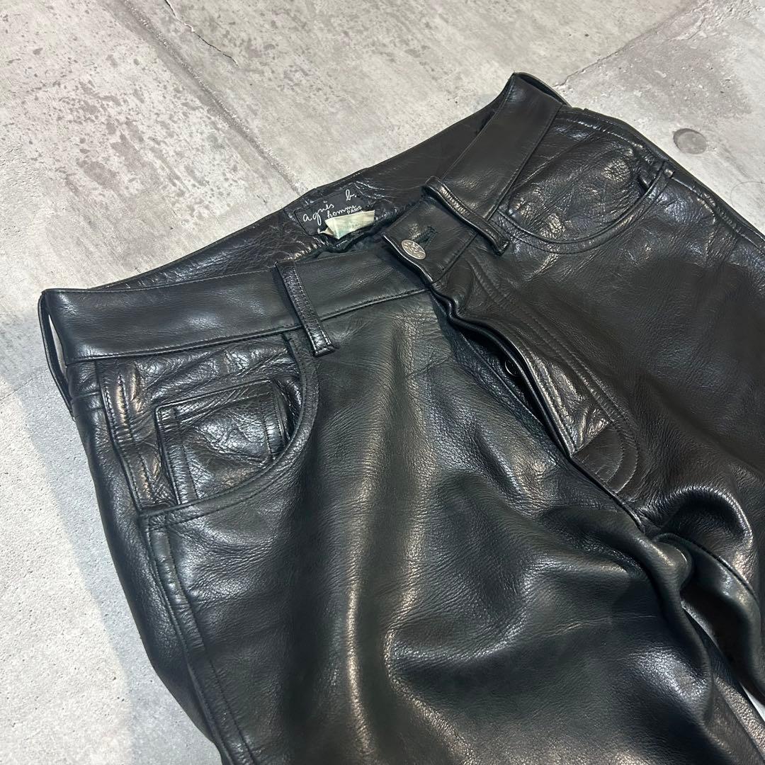 パンツ 90s archive agnes.b homme Leather Pants
